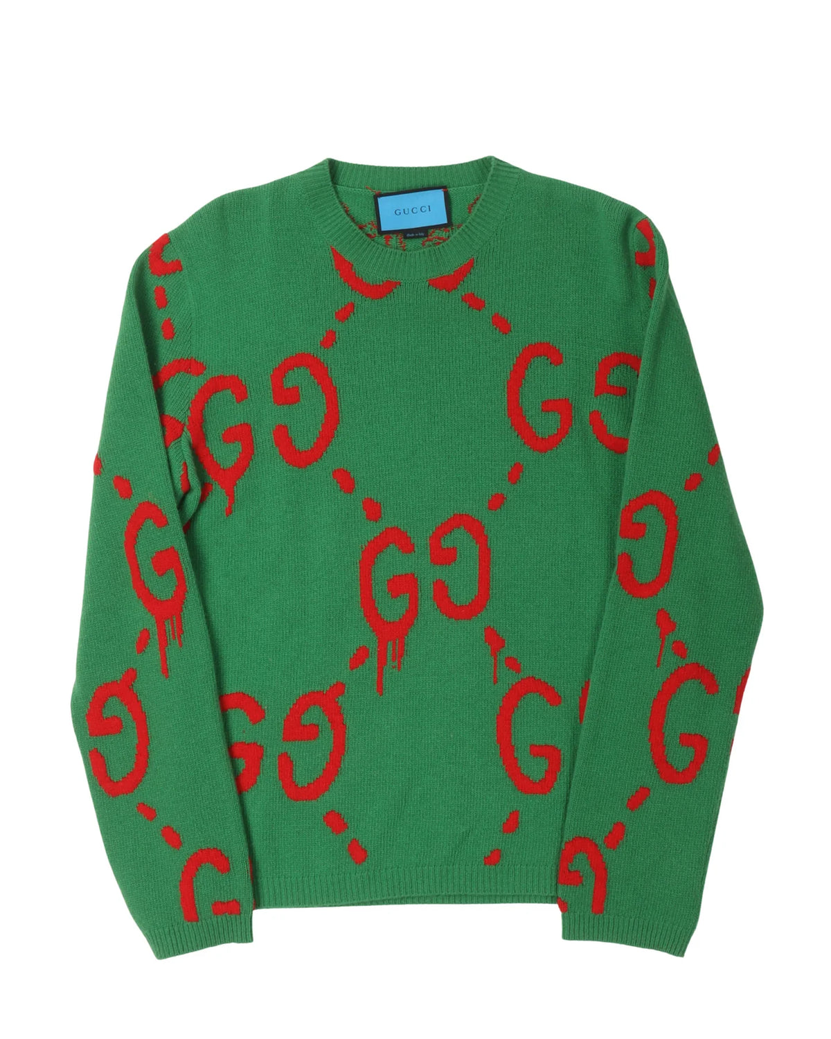 Gucci Ghost GG Drip Wool Sweater